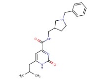 N-[(1-benzylpyrrolidin-3-yl)methyl]-6-isobutyl-2-oxo-1,2-dihydropyrimidine-4-carboxamide