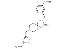 8-[(3-ethyl-1,2,4-oxadiazol-5-yl)methyl]-2-(3-methoxybenzyl)-2,8-diazaspiro[4.5]decan-3-one