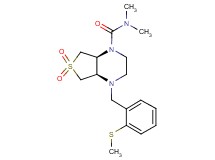 (4aR*,7aS*)-N,N-dimethyl-4-[2-(methylthio)benzyl]hexahydrothieno[3,4-b]pyrazine-1(2H)-carboxamide 6,6-dioxide