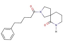 2-(5-phenylpentanoyl)-2,7-diazaspiro[4.5]decan-6-one