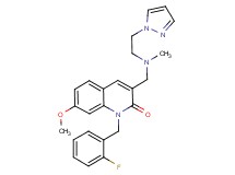 1-(2-fluorobenzyl)-7-methoxy-3-({methyl[2-(1H-pyrazol-1-yl)ethyl]amino}methyl)-2(1H)-quinolinone