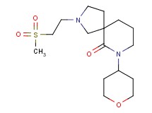 2-[2-(methylsulfonyl)ethyl]-7-(tetrahydro-2H-pyran-4-yl)-2,7-diazaspiro[4.5]decan-6-one