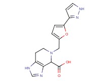 5-{[5-(1H-pyrazol-3-yl)-2-furyl]methyl}-4,5,6,7-tetrahydro-1H-imidazo[4,5-c]pyridine-4-carboxylic acid