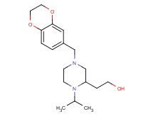 2-[4-(2,3-dihydro-1,4-benzodioxin-6-ylmethyl)-1-isopropyl-2-piperazinyl]ethanol