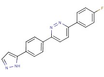 3-(4-fluorophenyl)-6-[4-(1H-pyrazol-5-yl)phenyl]pyridazine