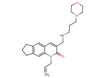1-allyl-3-({[3-(4-morpholinyl)propyl]amino}methyl)-1,6,7,8-tetrahydro-2H-cyclopenta[g]quinolin-2-one
