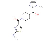 (1-{[2-(methylamino)-1,3-thiazol-4-yl]carbonyl}piperidin-4-yl)(1-methyl-1H-imidazol-2-yl)methanol