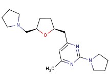 4-methyl-2-pyrrolidin-1-yl-6-{[(2S,5R)-5-(pyrrolidin-1-ylmethyl)tetrahydrofuran-2-yl]methyl}pyrimidine