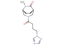 (1S*,5R*)-6-methyl-3-[4-(1H-1,2,4-triazol-1-yl)butanoyl]-3,6-diazabicyclo[3.2.2]nonan-7-one