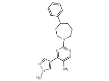 1-[5-methyl-4-(1-methyl-1H-pyrazol-4-yl)pyrimidin-2-yl]-4-phenylazepane