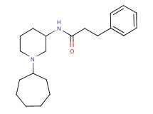 N-(1-cycloheptyl-3-piperidinyl)-3-phenylpropanamide
