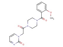 1-{2-[4-(2-methoxybenzoyl)-1-piperazinyl]-2-oxoethyl}-2(1H)-pyrimidinone