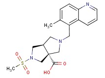 (3aR*,6aR*)-2-[(6-methylquinolin-5-yl)methyl]-5-(methylsulfonyl)hexahydropyrrolo[3,4-c]pyrrole-3a(1H)-carboxylic acid