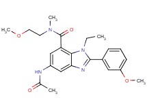 5-(acetylamino)-1-ethyl-N-(2-methoxyethyl)-2-(3-methoxyphenyl)-N-methyl-1H-benzimidazole-7-carboxamide