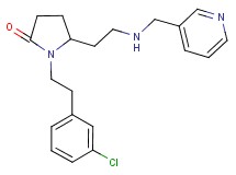 1-[2-(3-chlorophenyl)ethyl]-5-{2-[(3-pyridinylmethyl)amino]ethyl}-2-pyrrolidinone
