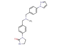 1-[4-({methyl[4-(1H-pyrazol-1-yl)benzyl]amino}methyl)phenyl]-2-imidazolidinone