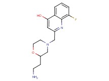2-{[2-(2-aminoethyl)-4-morpholinyl]methyl}-8-fluoro-4-quinolinol dihydrochloride
