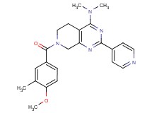 7-(4-methoxy-3-methylbenzoyl)-N,N-dimethyl-2-pyridin-4-yl-5,6,7,8-tetrahydropyrido[3,4-d]pyrimidin-4-amine