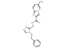 6-methyl-N-{[4-(2-phenylethyl)-4H-1,2,4-triazol-3-yl]methyl}imidazo[1,2-a]pyridine-2-carboxamide