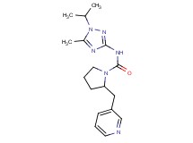 N-(1-isopropyl-5-methyl-1H-1,2,4-triazol-3-yl)-2-(pyridin-3-ylmethyl)pyrrolidine-1-carboxamide