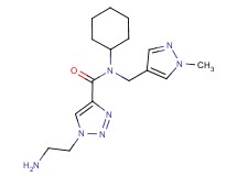 1-(2-aminoethyl)-N-cyclohexyl-N-[(1-methyl-1H-pyrazol-4-yl)methyl]-1H-1,2,3-triazole-4-carboxamide