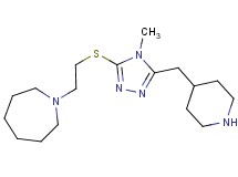 1-(2-{[4-methyl-5-(piperidin-4-ylmethyl)-4H-1,2,4-triazol-3-yl]thio}ethyl)azepane