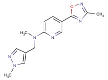 N-methyl-5-(3-methyl-1,2,4-oxadiazol-5-yl)-N-[(1-methyl-1H-pyrazol-4-yl)methyl]-2-pyridinamine