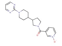 2-(4-{1-[(1-oxido-3-pyridinyl)carbonyl]-3-pyrrolidinyl}-1-piperidinyl)pyrimidine