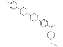 1-ethyl-4-(4-{4-[4-(4-fluorophenyl)-3,6-dihydro-1(2H)-pyridinyl]-1-piperidinyl}benzoyl)piperazine