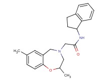 N-(2,3-dihydro-1H-inden-1-yl)-2-(2,7-dimethyl-2,3-dihydro-1,4-benzoxazepin-4(5H)-yl)acetamide