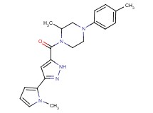 2-methyl-4-(4-methylphenyl)-1-{[3-(1-methyl-1H-pyrrol-2-yl)-1H-pyrazol-5-yl]carbonyl}piperazine