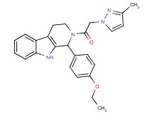 1-(4-ethoxyphenyl)-2-[(3-methyl-1H-pyrazol-1-yl)acetyl]-2,3,4,9-tetrahydro-1H-beta-carboline
