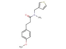 3-(4-methoxyphenyl)-N-methyl-N-(3-thienylmethyl)propanamide