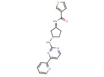 N-((1S*,3S*)-3-{[4-(2-pyridinyl)-2-pyrimidinyl]amino}cyclopentyl)-3-thiophenecarboxamide