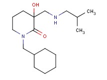 1-(cyclohexylmethyl)-3-hydroxy-3-[(isobutylamino)methyl]-2-piperidinone