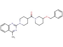 2-(4-{[3-(benzyloxy)-1-piperidinyl]carbonyl}-1-piperidinyl)-4-methylquinazoline