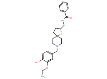 N-{[8-(3-ethoxy-4-hydroxybenzyl)-1-oxa-8-azaspiro[4.5]dec-2-yl]methyl}benzamide