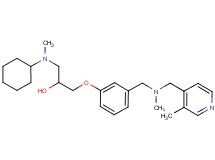1-[cyclohexyl(methyl)amino]-3-[3-({methyl[(3-methyl-4-pyridinyl)methyl]amino}methyl)phenoxy]-2-propanol