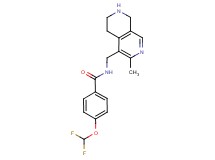 4-(difluoromethoxy)-N-[(3-methyl-5,6,7,8-tetrahydro-2,7-naphthyridin-4-yl)methyl]benzamide dihydrochloride