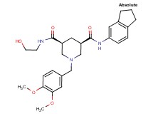 (3R,5S)-N-(2,3-dihydro-1H-inden-5-yl)-1-(3,4-dimethoxybenzyl)-N'-(2-hydroxyethyl)-3,5-piperidinedicarboxamide