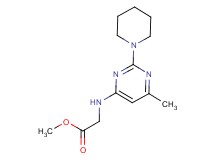 methyl [(6-methyl-2-piperidin-1-ylpyrimidin-4-yl)amino]acetate
