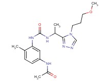 N-(3-{[({1-[4-(3-methoxypropyl)-4H-1,2,4-triazol-3-yl]ethyl}amino)carbonyl]amino}-4-methylphenyl)acetamide