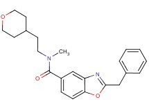 2-benzyl-N-methyl-N-[2-(tetrahydro-2H-pyran-4-yl)ethyl]-1,3-benzoxazole-5-carboxamide