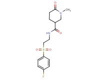N-{2-[(4-fluorophenyl)sulfonyl]ethyl}-1-methyl-6-oxopiperidine-3-carboxamide
