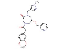 4-[(3,4-dimethoxyphenyl)acetyl]-1-[(1-methyl-1H-pyrazol-4-yl)methyl]-6-(3-pyridinylmethoxy)-1,4-diazepan-2-one