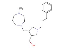 [(3R*,4S*)-4-[(4-methyl-1,4-diazepan-1-yl)methyl]-1-(3-phenylpropyl)pyrrolidin-3-yl]methanol
