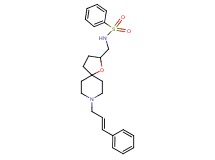 N-({8-[(2E)-3-phenyl-2-propen-1-yl]-1-oxa-8-azaspiro[4.5]dec-2-yl}methyl)benzenesulfonamide