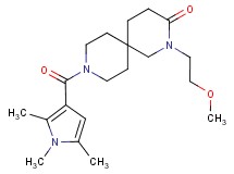 2-(2-methoxyethyl)-9-[(1,2,5-trimethyl-1H-pyrrol-3-yl)carbonyl]-2,9-diazaspiro[5.5]undecan-3-one