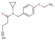 N-cyclopropyl-N-(4-ethoxybenzyl)pent-4-ynamide