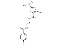 N-{2-[(4-fluorobenzoyl)amino]ethyl}-2-isopropyl-4-methyl-1,3-thiazole-5-carboxamide